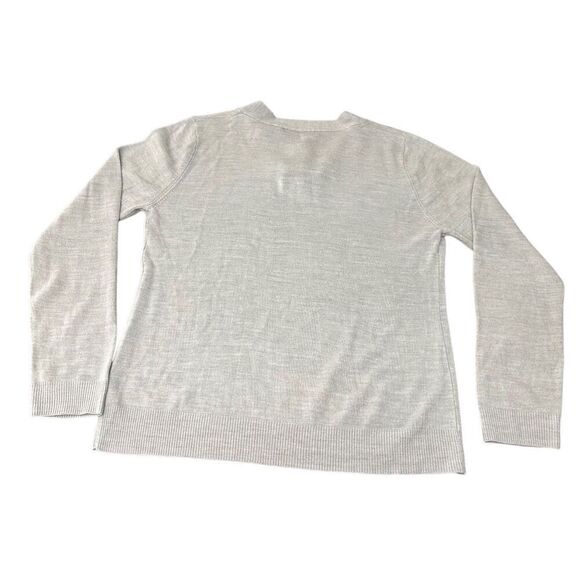 Raisey Lighr Grey Heat  Front Tie Knot  Sweater XL - Picture 2 of 6